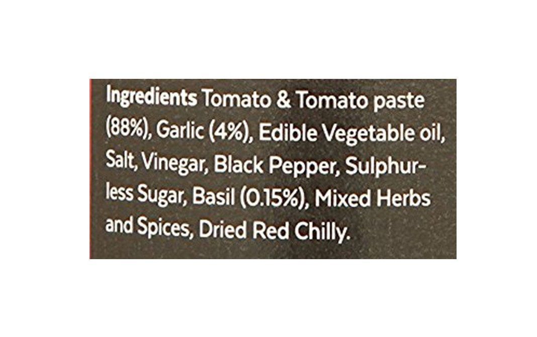 Aamra Tomato Garlic Basil Sauce   Glass Jar  400 grams